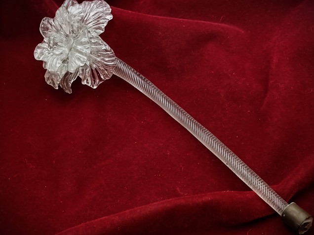  Murano Chandelier Flowers clear glass