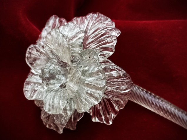  Murano Chandelier Flowers clear glass