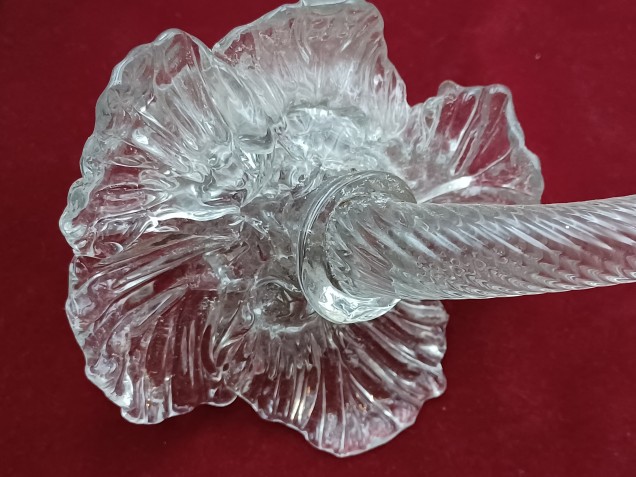  Murano Chandelier Flowers clear glass