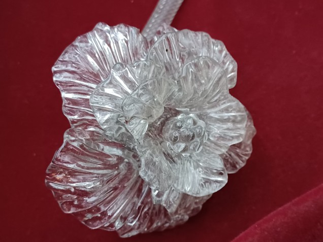  Murano Chandelier Flowers clear glass