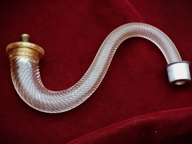 Murano chandelier Arm hand blown gold tint