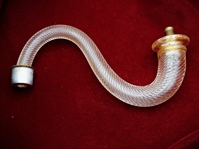 Murano chandelier Arm hand blown gold tint