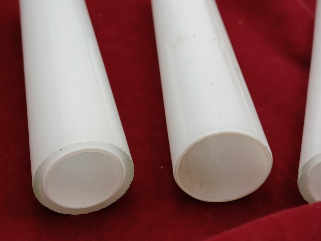 3 x Glass Candle Tubes Sleeve Cover in White 