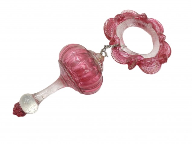 Venetian Chandelier finial Drop red