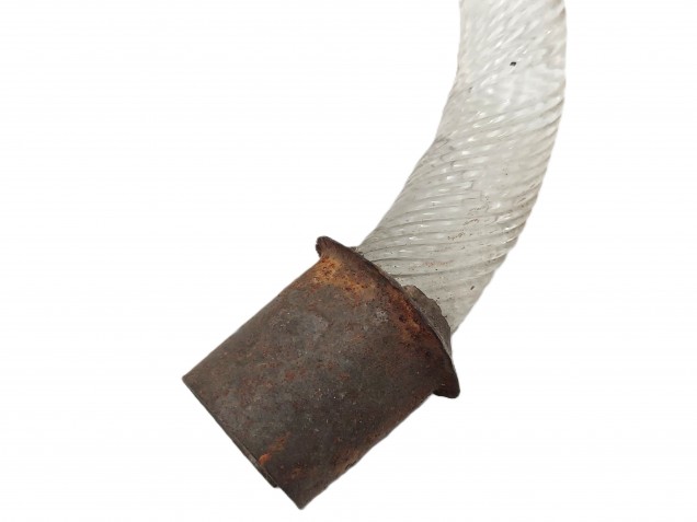 Large Venetian large Clear Chandelier Leaf with red tips