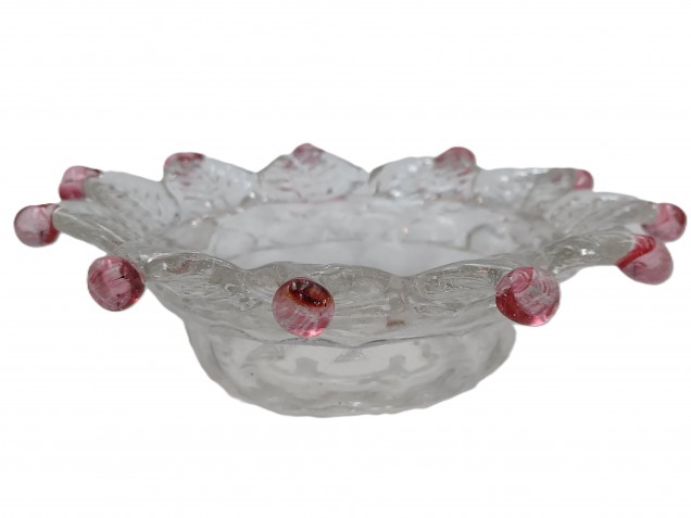 Venetian chandelier pan Clear and red 