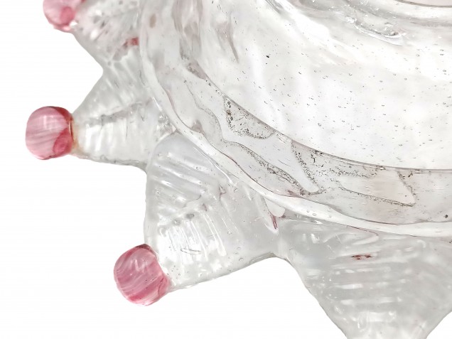 Venetian chandelier pan Clear and red 