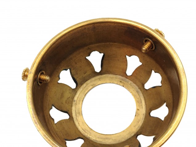 Brass DEEP Lampshade Holder 2 1~4 Inch - 28mm Centre Hole 