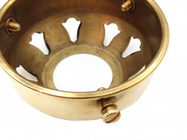 Brass DEEP Lampshade Holder 2 1~4 Inch - 28mm Centre Hole 