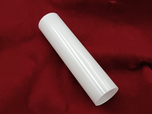 Glass Candle Tube Sleeve Cover in White 130mm X 29mm