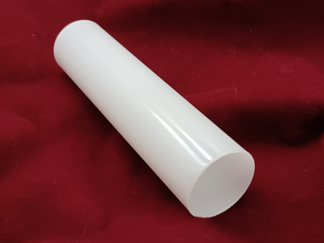 Glass Candle Tube Sleeve Cover in White 130mm X 29mm
