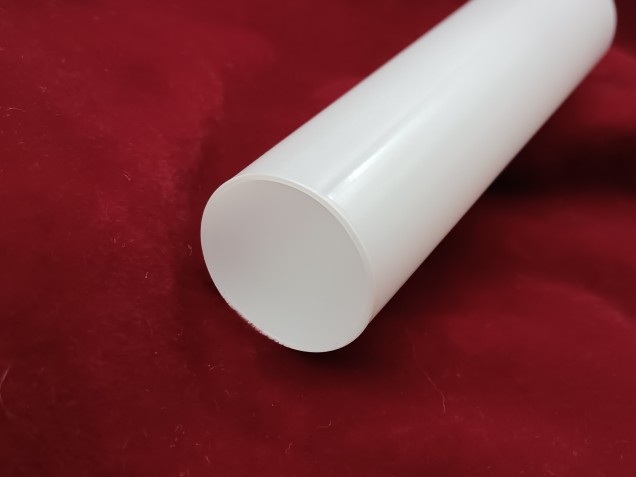 Glass Candle Tube Sleeve Cover in White 130mm X 29mm