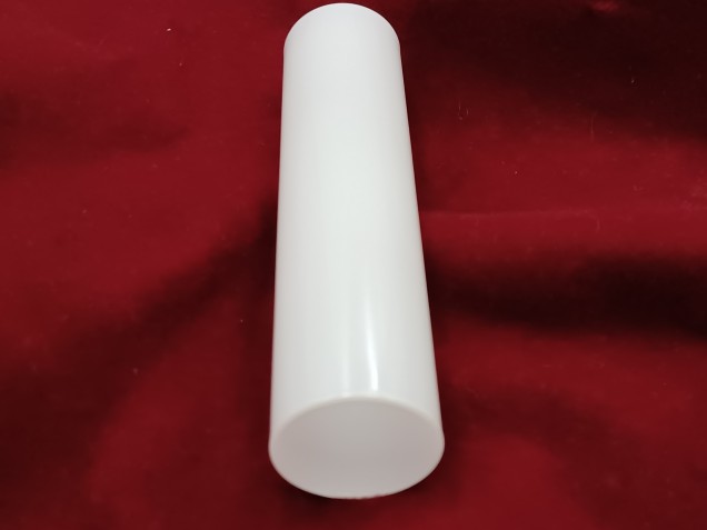 Glass Candle Tube Sleeve Cover in White 130mm X 29mm