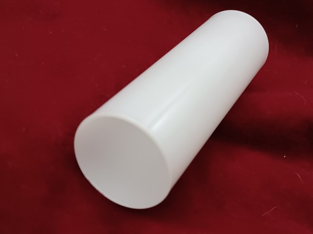 Glass Candle Tube Sleeve Cover in White 100mm x 29mm