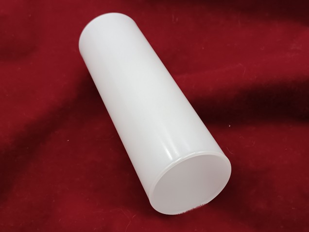Glass Candle Tube Sleeve Cover in White 100mm x 29mm