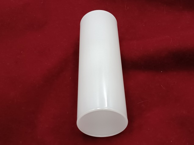 Glass Candle Tube Sleeve Cover in White 100mm x 29mm