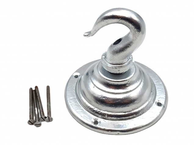 Silver chandelier hook heavy duty cast iron ceiling hook and screws 