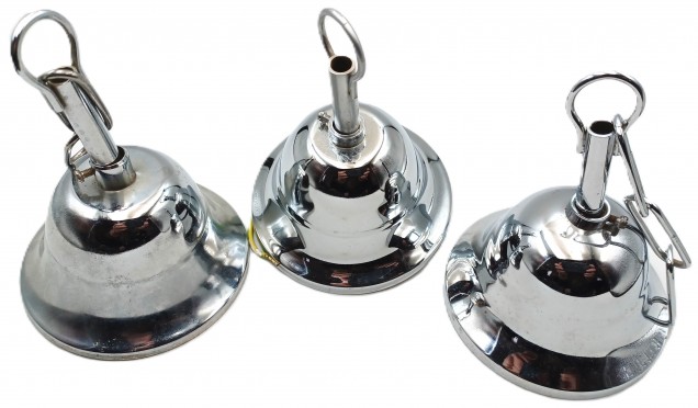 Chrome Effect Slide Up And Down Ceiling Rose With Stem Hoop 