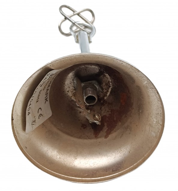 Chrome Effect Slide Up And Down Ceiling Rose With Stem Hoop 