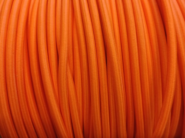 Orange Round Overbraid 3 core Electric Cable 0.50mm