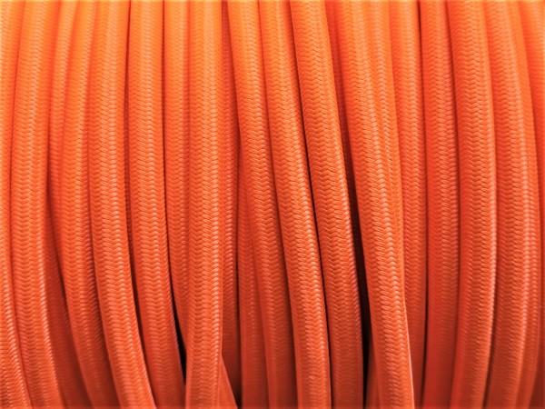 Orange Round Overbraid 3 core Electric Cable 0.50mm