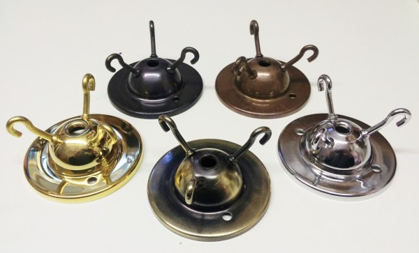 Triple hook ceiling rose