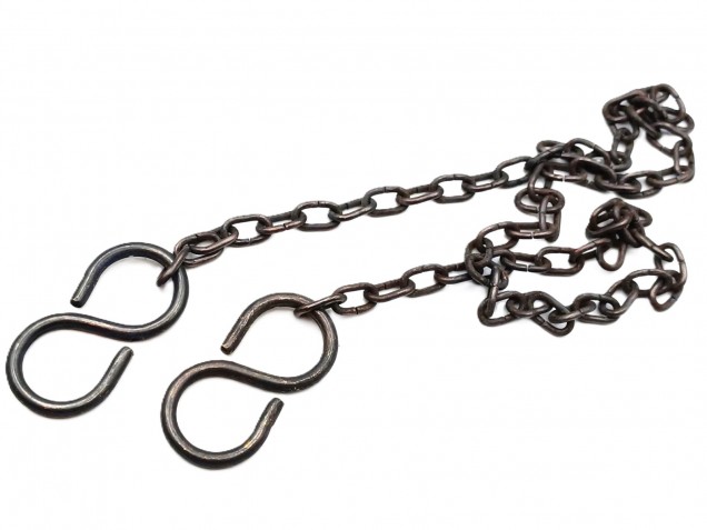 Plated Chandelier Chain With 2 S Hooks 6kg Max. Choice Of Finish And Length