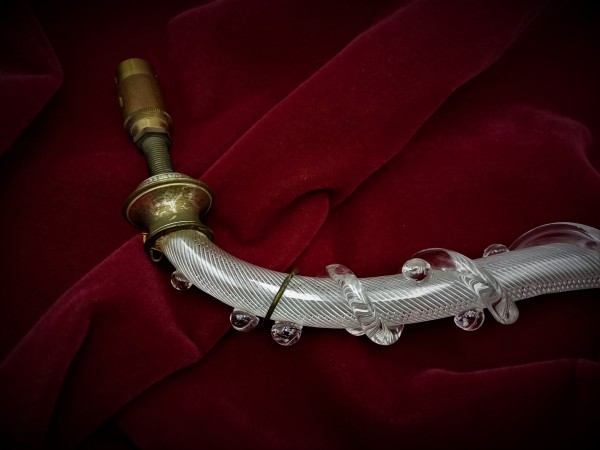 Antique Victorian Air twisted chandelier arm