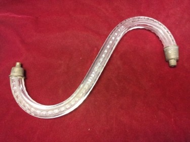 Chandelier Arm Victorian Era Cut And Fluted Design 300mm length