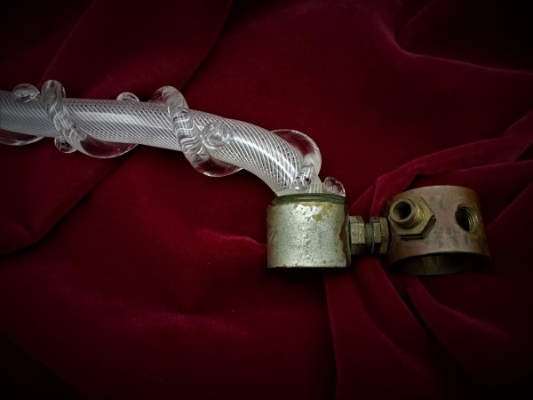 Antique Victorian Air twisted chandelier arm