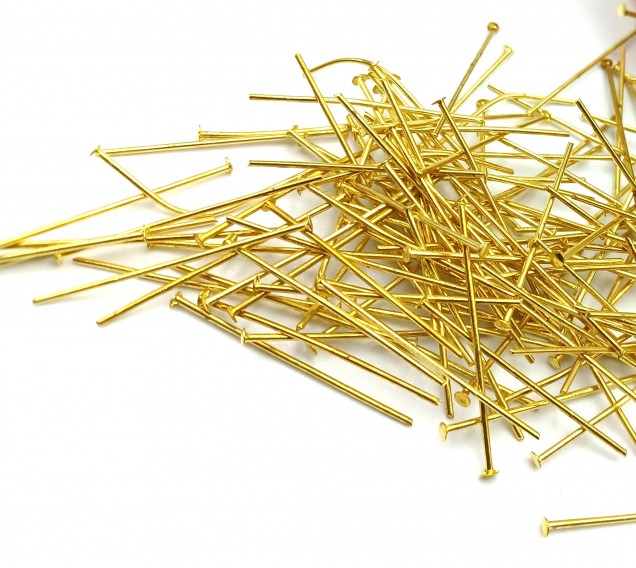 Brass Chandelier Pins 30mm x 0.8mm 