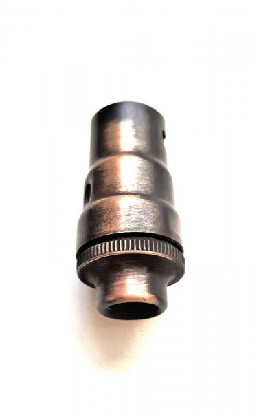 Candle lamp holder SBC B15 brushed antique finish 10MM thread 