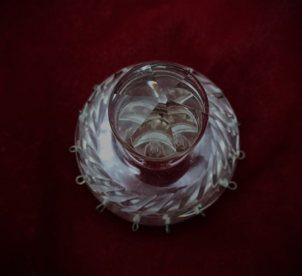 Bag Type Chandelier Cut Glass Finial 15 Pin Holes