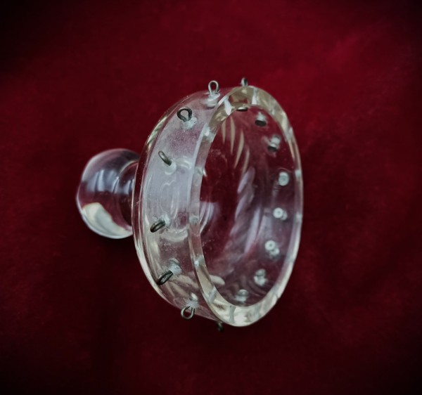 Bag Type Chandelier Cut Glass Finial 15 Pin Holes