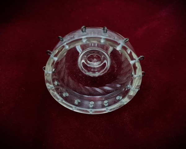 Bag Type Chandelier Cut Glass Finial 15 Pin Holes