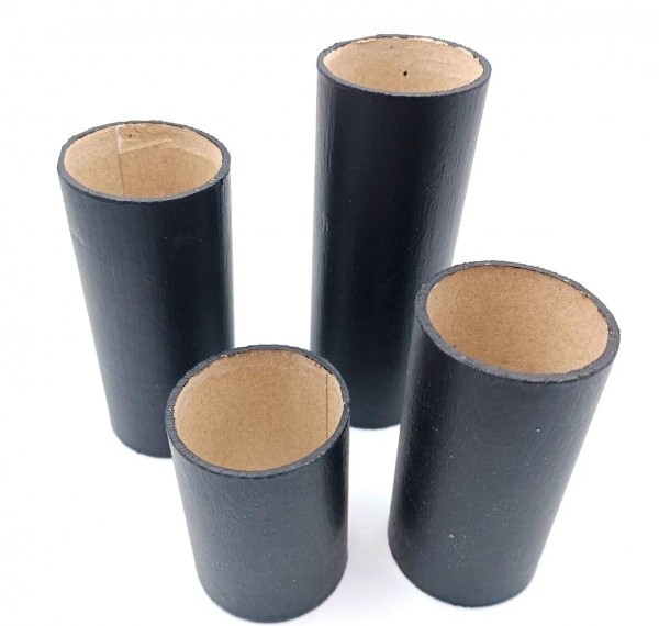 Black Card Candle Tubes 32mm Internal Diameter