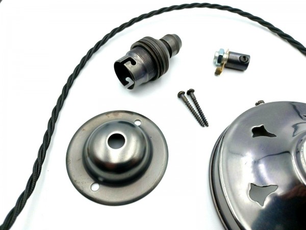 Lamp Shade Gallery Pendant Set Dark Bronze Choice of Gallery Size