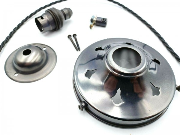 Lamp Shade Gallery Pendant Set Dark Bronze Choice of Gallery Size