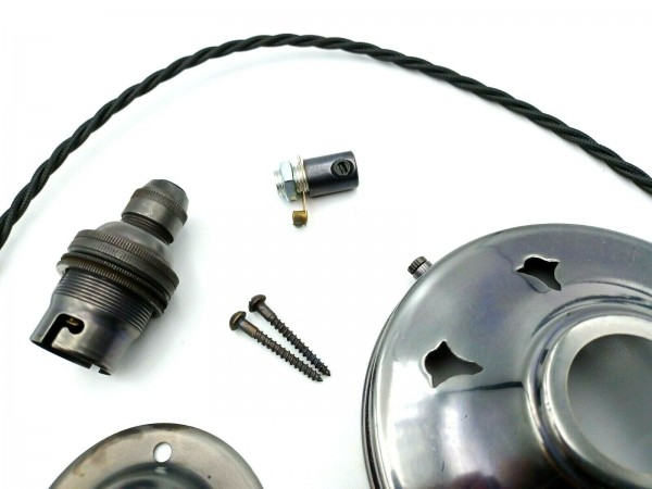 Lamp Shade Gallery Pendant Set Dark Bronze Choice of Gallery Size