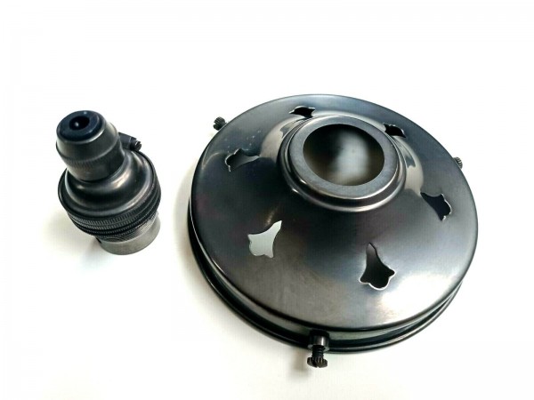 Lamp Shade Gallery Pendant Set Dark Bronze Choice of Gallery Size