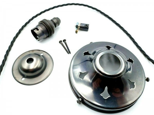 Lamp Shade Gallery Pendant Set Dark Bronze Choice of Gallery Size