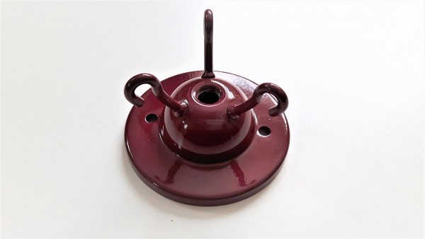 Triple ceiling hook Burgundy