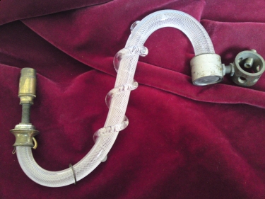 19th Century Victorian Solid Air Twisted Chandelier Arm