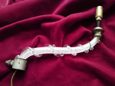 Antique Victorian Air twisted chandelier arm