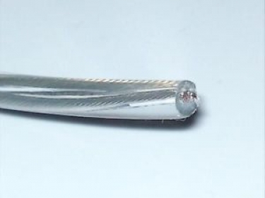 Transparent 2 Core Round Flex Lighting Cable 0.50mm Clear Jacket Cable