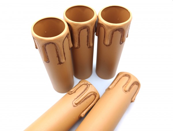 Candle Tube Antique Drip Plastic 90mm x 26mm