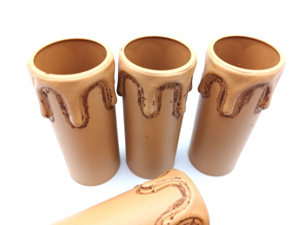 Candle Tube Antique Drip Plastic 70mm x 26mm 