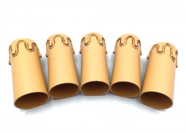 Candle Tube Antique Drip Plastic 70mm x 26mm 