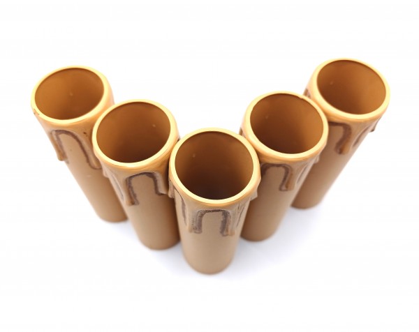 Candle Tube Antique Drip Plastic 90mm x 26mm