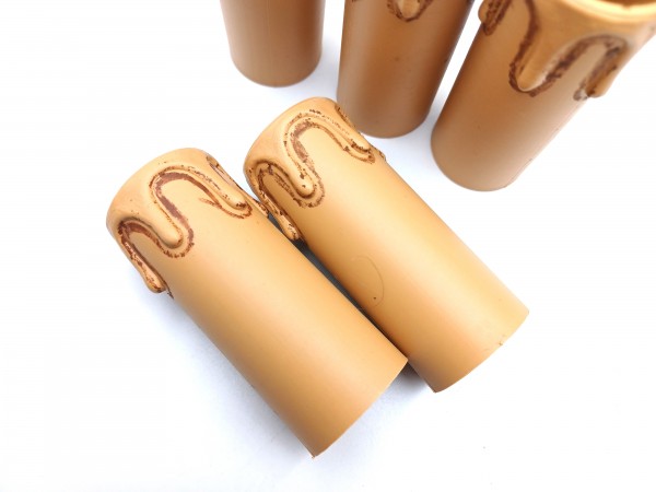 Candle Tube Antique Drip Plastic 70mm x 26mm 